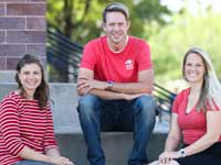 Braelin Pantel, left, Vaughn Toland and Brandi Scott, right.