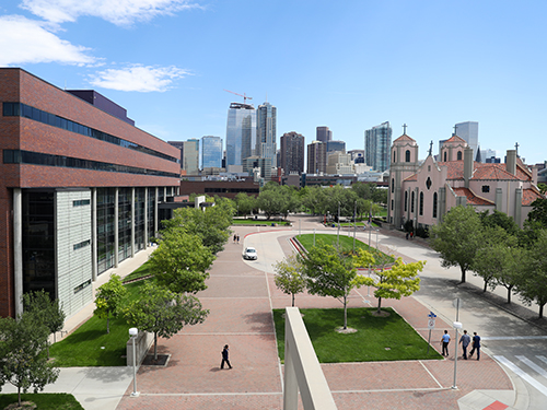 Campus amidst downtown Denver.
