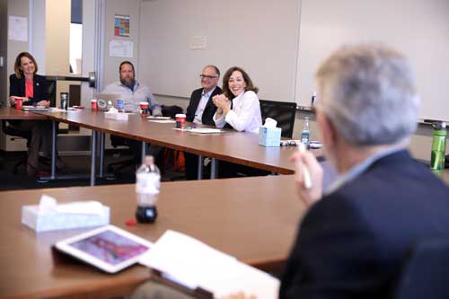  President Janine Davidson's first Cabinet meeting. 