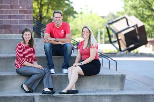 Braelin Pantel, left, Vaughn Toland and Brandi Scott, right. 