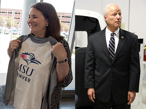 U.S. Reps. Diana DeGette, D-Colo., and Mike Coffman, R-Colo., visited MSU Denver last week. 