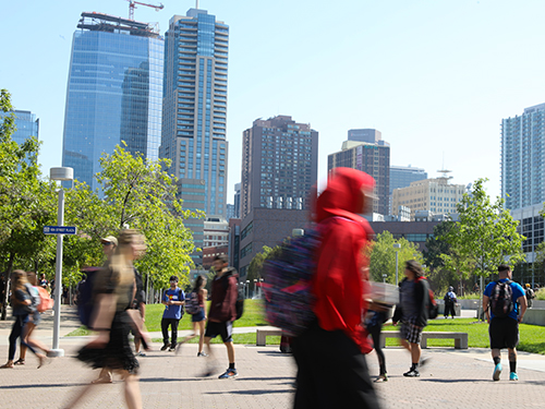 MSU Denver students on campus