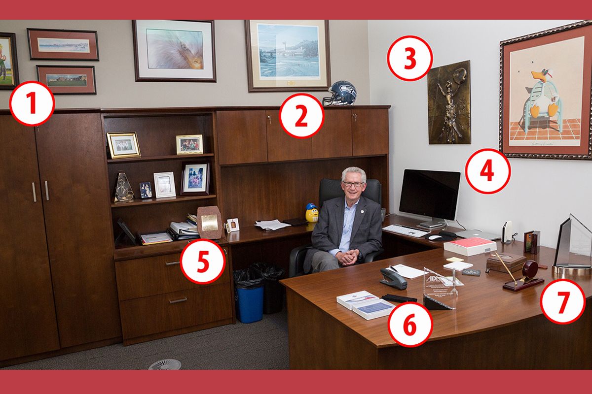 Stephen Jordan in his office.