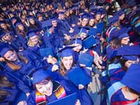 Students at Commencement