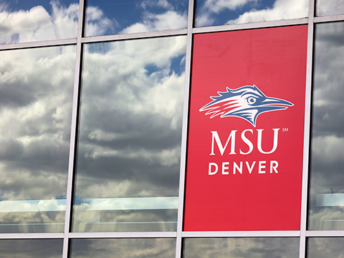 MSU Denver sign