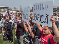 Participants at the DACA rally on Sept. 5, 2017