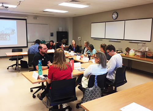 MSU Denver employees in student veterans workshop