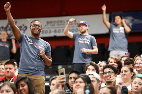 Students at convocation