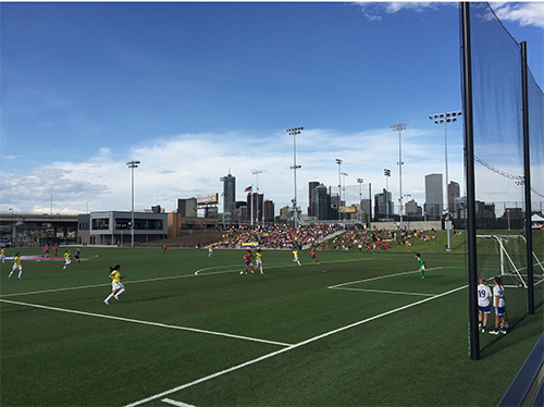 MSU Denver women's soccer team at the Regency Athletic Complex