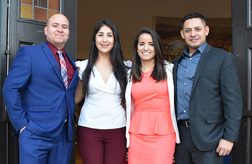 CAMP staff, left to right: Jesus Quintana, Raquel Jimenez, Evelynn Guzman De Leon, Luis Rivas.