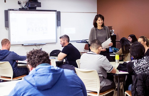 Students and instructor in classroom