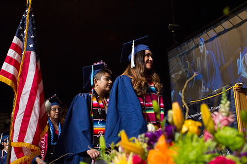 MSU Denver Students at Commencement Ceremony 