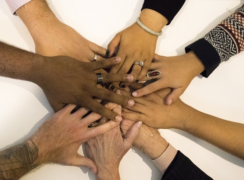 A variety of hands