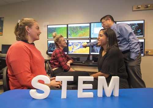 STEM students in classroom