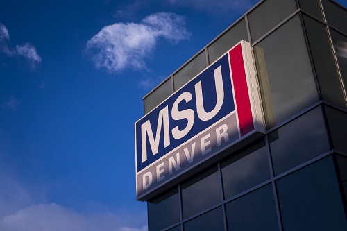 MSU Denver exterior sign