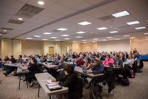 Faculty senate meeting in progress