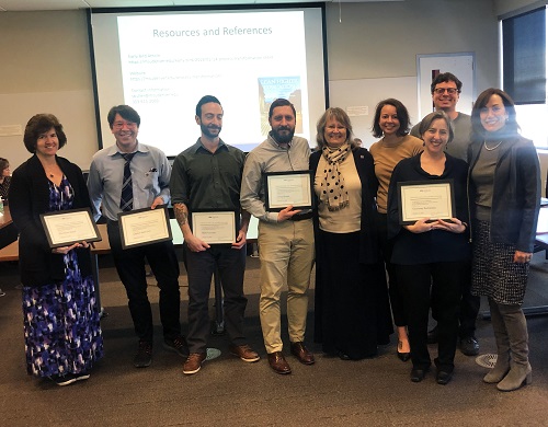 Student Retention Book Club members with certificates