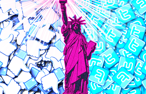 Statue of Liberty in cartoon style