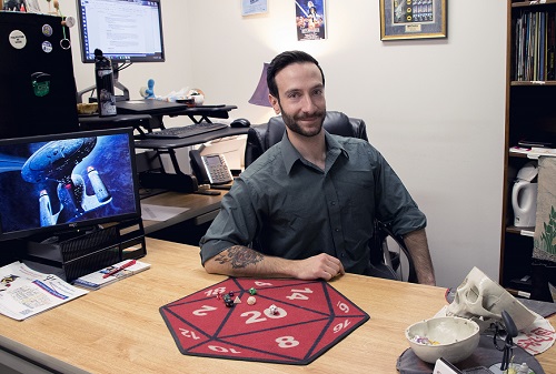 Matt Forcella in his office