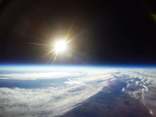 Image take from Balloonsat of atmosphere