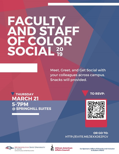 Faculty and staff of color social information