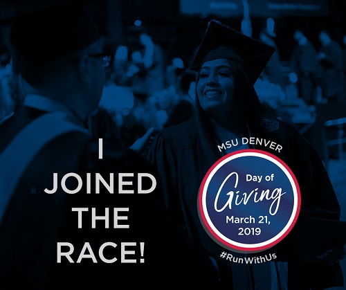 MSU Denver Day of Giving 2019 promo graphic