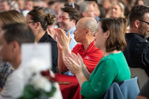 Attendees applauding at 2019 Roadrunners Who Soar Awards.