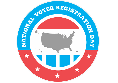 National Voter Registration Day logo.